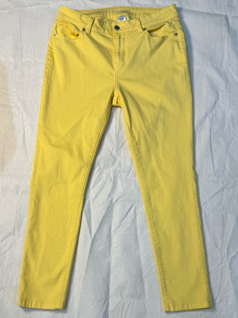 Westport Bright Yellow Ankle Jeans